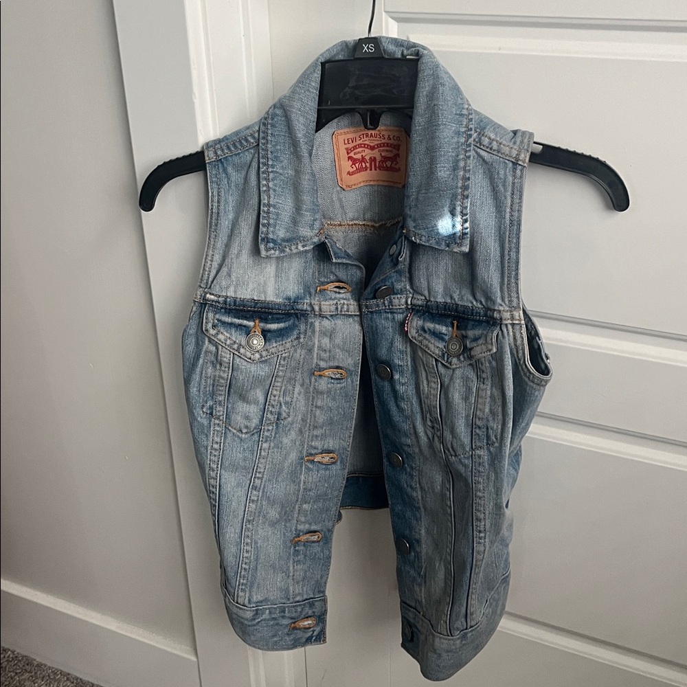 Levi's Light Blue Denim Vest